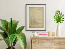 Load image into Gallery viewer, Emily Dickinson Print - Much Madness is divinest Sense - Poetry Wall art
