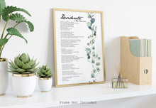Load image into Gallery viewer, Desiderata print - Poem By Max Ehrmann - Framed And Unframed Options
