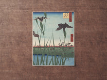Load image into Gallery viewer, Hiroshige Print - Japanese Art - Horikiri Iris Garden - One Hundred Views of Edo
