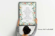 Load image into Gallery viewer, Hail Mary Prayer Print - Hail Mary Full of Grace - Catholic Prayer Wall Art - Physical Print Without Frame
