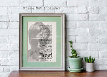 Load image into Gallery viewer, Hunter S Thompson - Life should not be a journey to the grave ... &quot;Wow! What a Ride!” - literary print wall art - UNFRAMED
