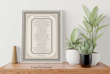 Load image into Gallery viewer, Do Not Love Half Lovers by Kahlil Gibran Poem - Victorian Style Wall Art Poster Print - Physical Art Print Without Frame
