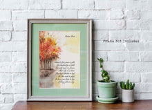 Load image into Gallery viewer, Nothing Gold Can Stay Robert Frost Poem Print - Robert Frost Quote Nature&#39;s first green is gold poetry poster Print - Autumn Home Decor
