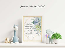 Load image into Gallery viewer, Bible verse wall art - Proverbs 16:24 Kind words are like honey- sweet to the soul and healthy for the body - Succulent wall art
