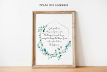 Load image into Gallery viewer, Serenity Prayer Poster Print - Sobriety gift Alcoholics Anonymous twelve step recovery - Physical Print Without Frame

