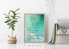 Load image into Gallery viewer, The Serenity Prayer Print - Reinhold Niebuhr - sobriety gift Alcoholics Anonymous twelve step recovery Physical Print Without Frame
