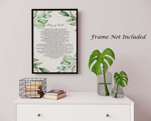 Load image into Gallery viewer, Litany of Trust Poster Print - Catholic Prayer for Trust - Catholic Wall Art - Physical Print Without Frame
