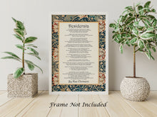 Load image into Gallery viewer, Desiderata Poem Print - Poem By Max Ehrmann - William Morris Poster
