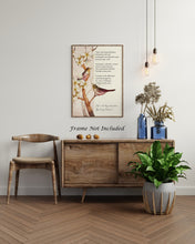 Load image into Gallery viewer, Hope is the thing with feathers - Emily Dickinson Poetry Wall art - Physical Print Without Frame
