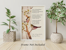 Load image into Gallery viewer, Hope is the thing with feathers - Emily Dickinson Poetry Wall art - Physical Print Without Frame
