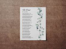 Load image into Gallery viewer, The Dash Poetry Print - Poem By Linda Ellis - Live Your Dash - Funeral Reading
