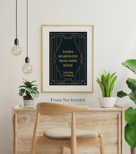 Load image into Gallery viewer, Great Gatsby Print F Scott Fitzgerald Quote - So we beat on, boats against the current - Book Quote Wall Art Physical Print Without Frame
