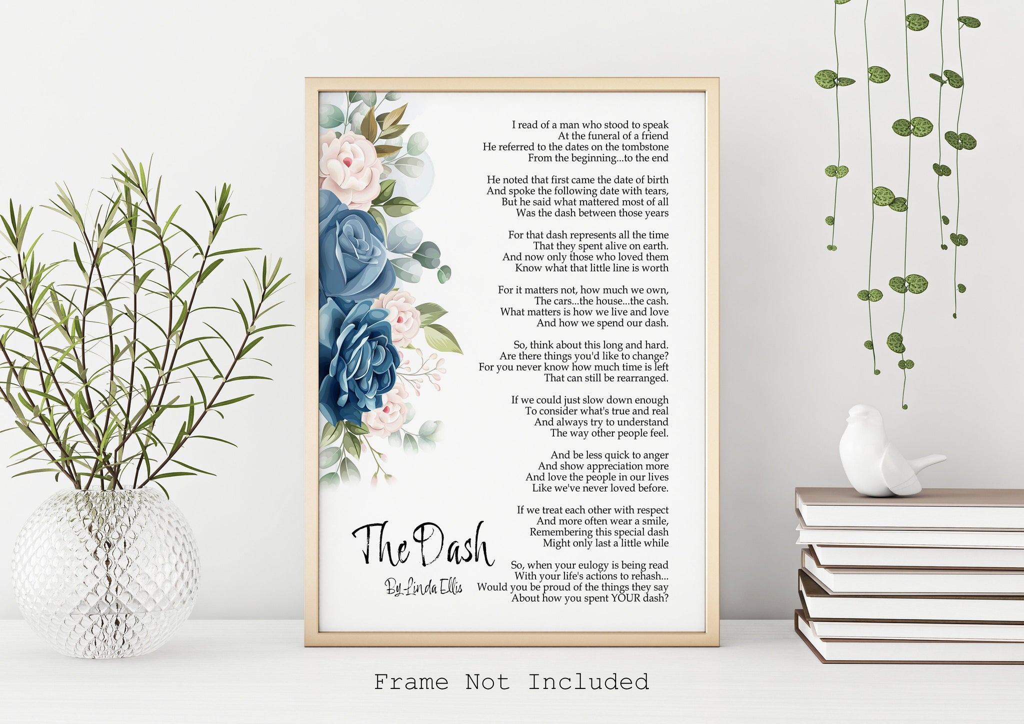the dash poetry print - poemlinda ellis - live your dash
