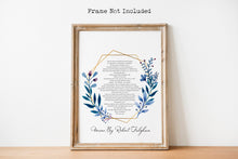 Load image into Gallery viewer, Personalized Wedding Gift Union By Robert Fulghum - Wedding poem wall art - Love Poem - Full Poem - Physical Art Print Without Frame
