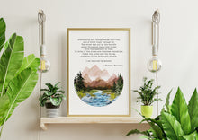 Load image into Gallery viewer, Eventually, all things merge into one, and a river runs through it - Norman Maclean Quote - Physical Print Without Frame
