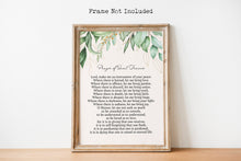 Load image into Gallery viewer, Prayer of Saint Francis - Prayer For Peace - Lord, make me an instrument of your peace - Physical Print Without Frame
