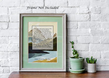 Load image into Gallery viewer, Once there were brook trout in the streams in the mountains - The Road Cormac McCarthy - Physical Print Without Frame
