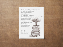 Load image into Gallery viewer, Emily Dickinson Poem Print - There is no Frigate like a Book - Physical Print Without Frame
