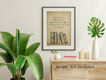 Load image into Gallery viewer, A Reader Lives a Thousand Lives Before He Dies - Quote About Reading - Physical Art Print Without Frame - Reading Nook Decor
