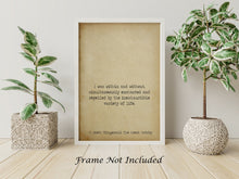 Load image into Gallery viewer, F Scott Fitzgerald Quote - I was within and without, inexhaustible variety of life Great Gatsby Print for home library book quote UNFRAMED
