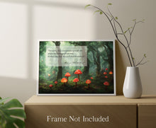 Load image into Gallery viewer, Alice In Wonderland - People Who Make Your Heart Smile - Fantasy Enchanted Garden Print - Physical Print Without Frame
