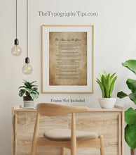 Load image into Gallery viewer, The Man In The Glass Poster Print by Dale Wimbrow, The Guy In The Glass Poem Print, Antique Paper Minimalist Style
