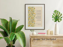 Load image into Gallery viewer, How I go to the woods Poem Poster Print - Mary Oliver Poem - Physical Print Without Frame
