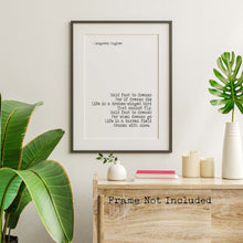 Load image into Gallery viewer, Langston Hughes Poem Print - Dreams Poem - Hold Fast To Dreams UNFRAMED
