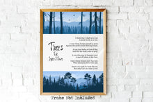 Load image into Gallery viewer, Trees By Joyce Kilmer - Poem Poster Print - Poetry Wall Art - Physical Print Without Frame
