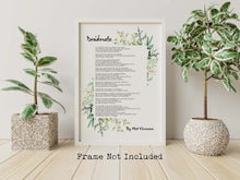 Load image into Gallery viewer, Desiderata Wall Art Print - Poem By Max Ehrmann
