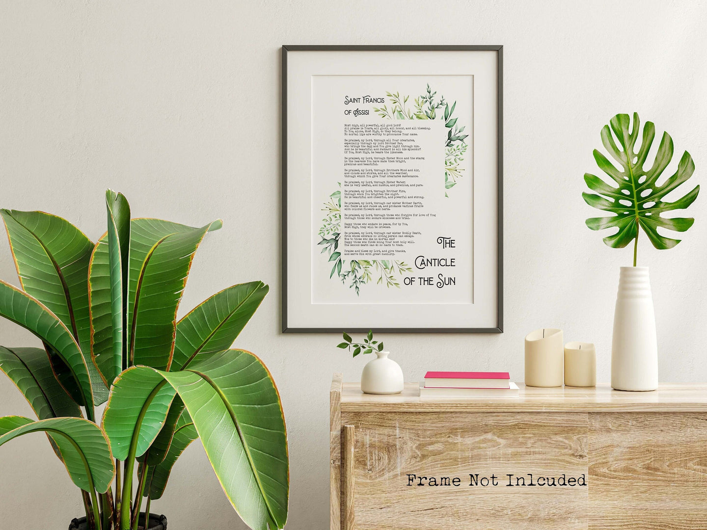 The Canticle of the Sun Print - Saint Francis of Assisi Wall Art