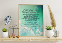 Load image into Gallery viewer, Irish Wedding blessing - May the road rise up to meet you - UNFRAMED wall art print
