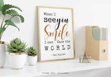 Load image into Gallery viewer, Bad English lyrics poster - When I see you smile I can face the world - Music Print bedroom decor record poster UNFRAMED
