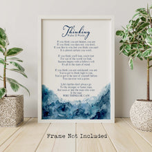Load image into Gallery viewer, Thinking Poem Print by Walter D. Wintle - Inspirational Poetry Poster Print
