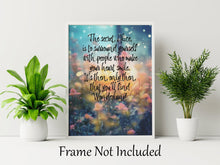 Load image into Gallery viewer, Alice In Wonderland People Who Make Your Heart Smile Fantasy Enchanted Garden Print - Framed &amp; Unframed Options
