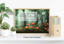 Load image into Gallery viewer, Alice In Wonderland - People Who Make Your Heart Smile - Fantasy Enchanted Garden Print - Physical Print Without Frame
