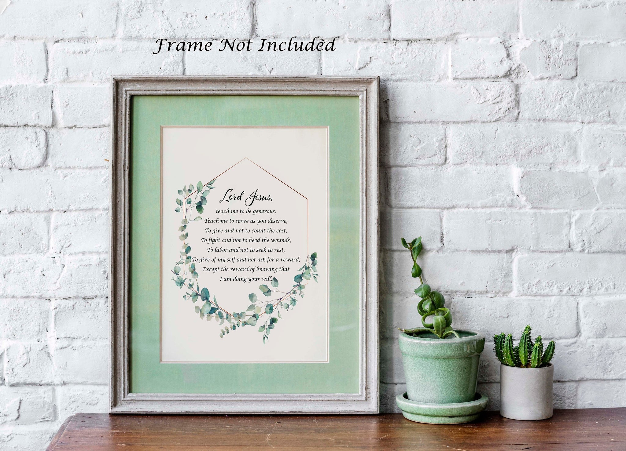 catholic prayer for plants Prayer for Generosity St. Ignatius Prayer Print Unframed Prayer Print – The Typography Tipi