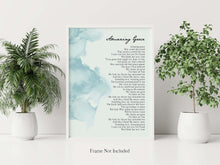 Load image into Gallery viewer, Amazing Grace Print - John Newton Song Poster
