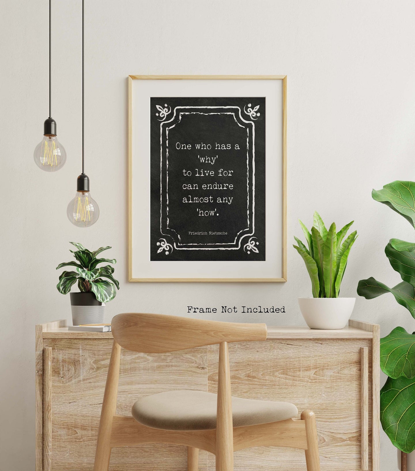 Nietzsche quote - One who has a why to live for - philosophy print - Home Office Wall Art