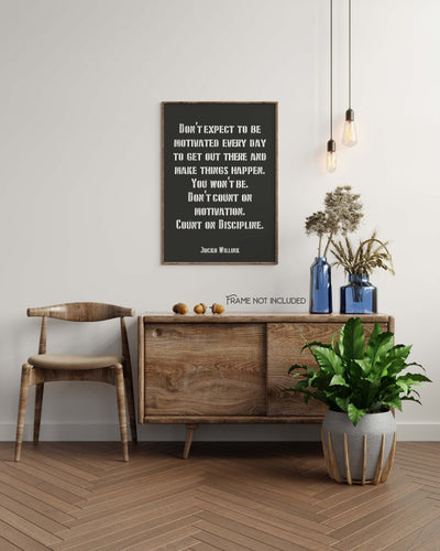 Jocko Willink Print - Discipline Equals Freedom
