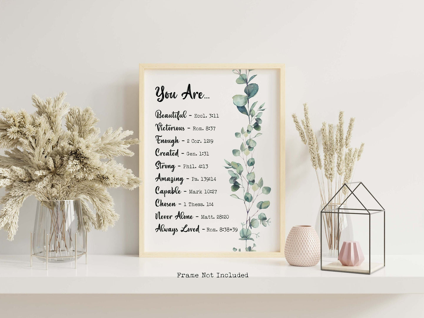 Bible Verse Affirmation Print - You Are...
