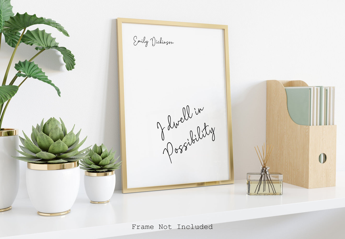 I dwell in Possibility - Emily Dickinson - Poetry Wall art