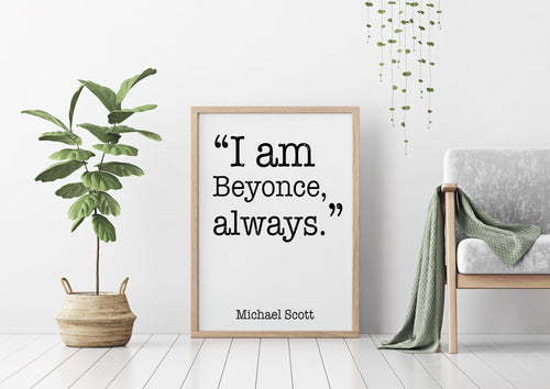 The Office quote - Michael Scott quote - The Office Poster - Michael Scott print UNFRAMED