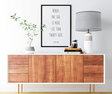 Load image into Gallery viewer, Peter Pan Quote - Wendy, one girl is more use than twenty boys - Unframed book Print for little girl&#39;s Bedroom Playroom Nursery art
