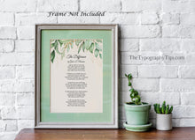 Load image into Gallery viewer, The Difference Poem By Alan Grant - Christian Poetry About Prayer - Physical Print Without Frame

