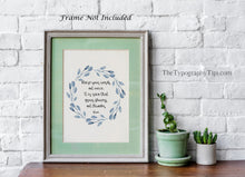 Load image into Gallery viewer, Rumi Quote Print Raise your words, not voice It is rain that grows flowers, not thunder - Words of Wisdom Rumi Poem Print
