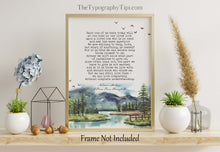 Load image into Gallery viewer, Norman Maclean Print Each one of us here today A River Runs Through It Quote - Framed And Unframed Options
