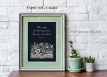 Load image into Gallery viewer, C S Lewis Quote There are far, far better things ahead... Book Lover Print C S Lewis poster Framed &amp; Unframed Options
