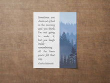 Load image into Gallery viewer, Charles Bukowski Quote Print, Quote About Perseverance and Resilience Wall Art Poster Print Framed &amp; Unframed Options
